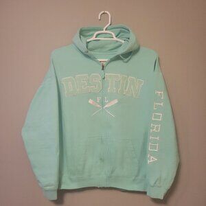 Exist Full Zip Hoodie embroidered Destin Florida